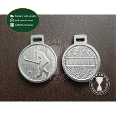 Medalla metálica hockey femenino 3,5 cm diámetro standard - CAB Premiaciones