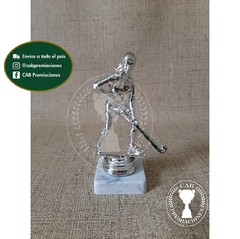 Trofeo souvenir hockey femenino plateado - BB