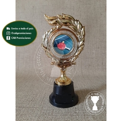 Trofeo Souvenir laurel c/centro ping pong en BN