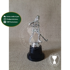 Trofeo Souvenir hockey femenino plateado en BN