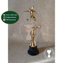 Trofeo Souvenir fútbol femenino alto c/col baja en BN