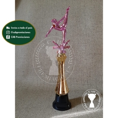 Trofeo Souvenir gimnasia artistica - danza fucsia c/col alta en BN