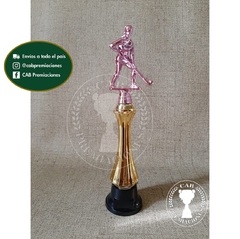 Trofeo Souvenir hockey femenino fucsia c/col alta en BN