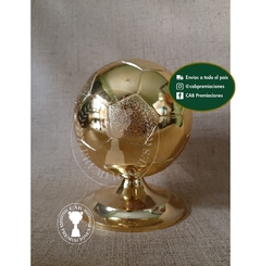 Balón de oro plástico en base plástica dorada - Fútbol - Handball