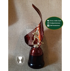 Trofeo metálico c/ figura hockey femenino plás. BM - Envolvente -