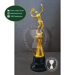 Trofeo Souvenir padel paddle femenino c/col baja en BN