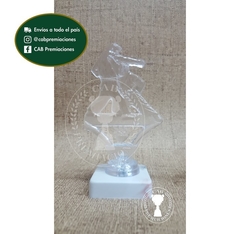 Trofeo souvenir taekwondo 2D artes marciales transparente - BB