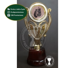 Trofeo Souvenir Boxeo Kick Boxing en base de madera