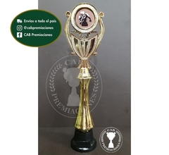 Trofeo Souvenir fútbol americano c/col alta en BN