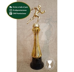 Trofeo Souvenir atletismo running corredor c/col alta en BN