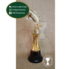 Trofeo Souvenir pesca surubí c/col baja en BN