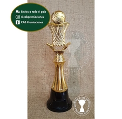 Trofeo Souvenir basket aro básquet c/col baja en BN