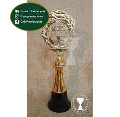 Trofeo Souvenir hockey laurel c/col baja en BN