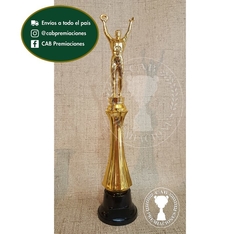 Trofeo Souvenir gimnasia artística gimnasta masculino c/col alta en BN