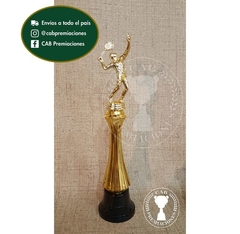 Trofeo Souvenir tenis masculino tennis c/col alta en BN