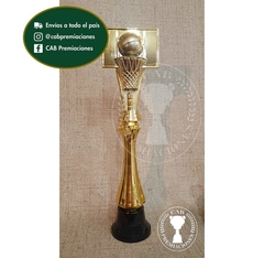 Trofeo Souvenir basket tablero básquet c/col alta en BN