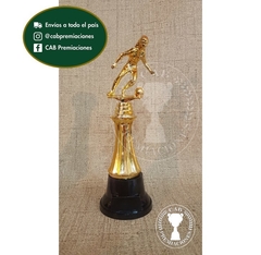 Trofeo Souvenir fútbol femenino pequeño c/col baja en BN