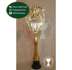 Trofeo Souvenir fútbol alto c/col alta en BN