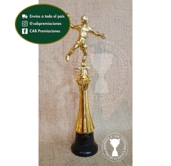 Trofeo Souvenir handball jugador handbol c/col alta en BN