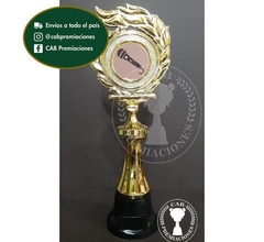 Trofeo Souvenir canto / karaoke c/col baja en BN - comprar online