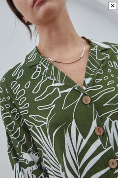 Camisa coco lino estampada - comprar online