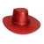 SOMBRERO COWBOY CON GLITTER X1 - Rojo