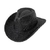 SOMBRERO COWBOY CON GLITTER X1 - negro