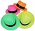 Sombrero Gorro plastico Fluo Cotillon Carioca Fiesta