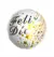 Globo “ Feliz Dia “ -Blanco c dorado - 10 pulgadas