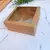 CAJA KRAFT CON VISOR (12x12x5 cm) -) - comprar online