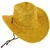 SOMBRERO COWBOY CON GLITTER X1 - dorado