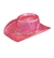 SOMBRERO COWBOY CON GLITTER X1 - fuxia - comprar online