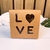 CAJA KRAFT TAPA VISOR LOVE (12X12X5 CM) - comprar online