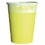 VASO AMARILLO PASTEL BORDE BLANCO x8