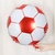 GLOBO PELOTA 10" BLANCO Y ROJO