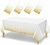 Mantel Metalizado PREMIUM blanco con lunares dorados (1,87x1,37 cm) - comprar online