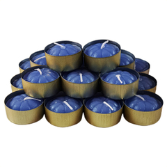 Velas de Noche sin aroma para hornito - Azul claro - tienda online