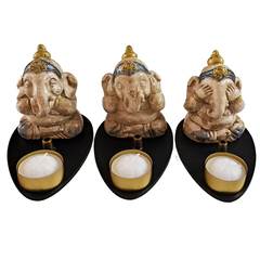 Porta Sahumerio de Yeso - Ganesha - tienda online