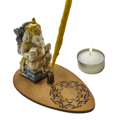 Porta Sahumerio de Yeso - Ganesha - tienda online