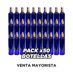 Botella de vidrio Azul Lisa Para Decorar - comprar online