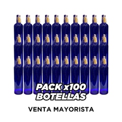 Botella de vidrio Azul Lisa Para Decorar en internet