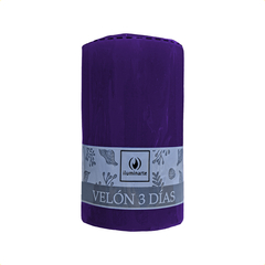 Velón 3 días varios colores - tienda online