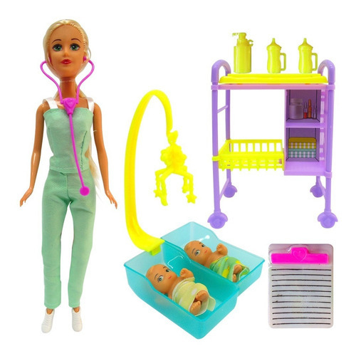 Mu eca Poppi Doll Kiara Pediatra Tipo Barbie B149