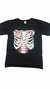 Disfraz MPQ Remera Negra Esqueleto Halloween (017729) (017704) (017717)