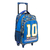 Mochila con carro filgo starpak futbol azul 18' - (009541) - comprar online