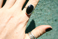 Anillo Black tiger y plata - comprar online