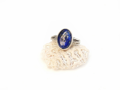 Anillo de alpaca y lapislazuli - comprar online