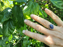 Anillo de alpaca y lapislazuli en internet