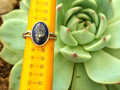 Anillo de alpaca y lapislazuli - Al cubo Joyas