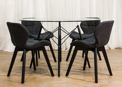 Combo mesa eames 1.20 m. + 4 sillas Butterfly - tienda online